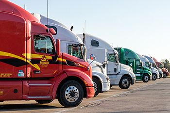 stock photo of trucks